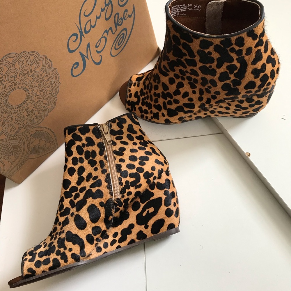 NAUGHTY MONKEY Leopard Wedge shoes - Picture 2 of 16